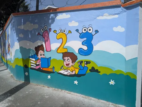 الرسم على الجدران dessin sur le mur