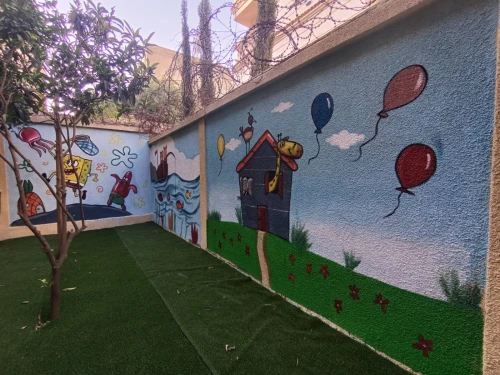 الرسم على الجدران dessin sur le mur