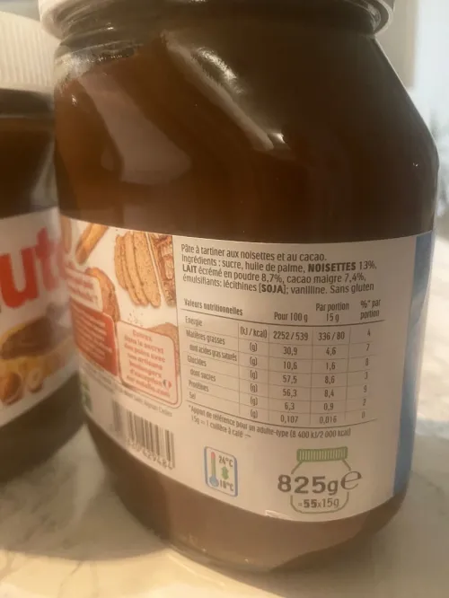 patte a tartinée NUTELLA