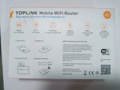 TOPLINK MOBILE WIFI ROUTER