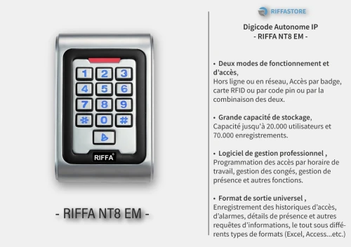 Gamme contrôleurs d'accès RIFFA