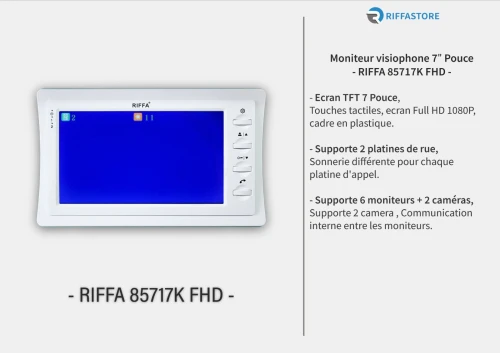 Kit Visiophone FHD 7" Pouce connecté