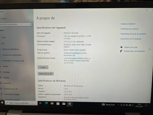 Dell latitude 7740 13eme génération 