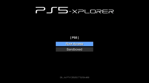PlayStation 5 Fat Flaché Version 11.00 BD-JB Disc