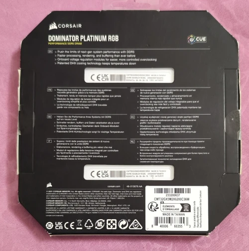 corsair dominator platinum rgb 32gb (2 X 16gb) ddr5 6200 cl36 (blanc)