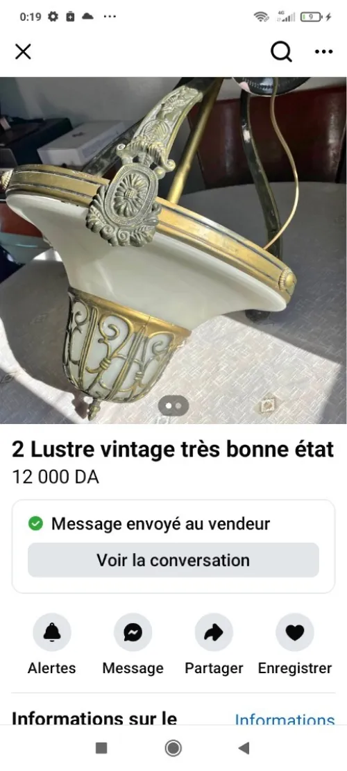 Deux lustres antiquité 
