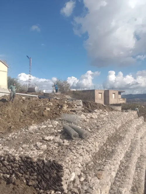 pose bordure carrelage caniveau pavés gabionnage béton imprimé