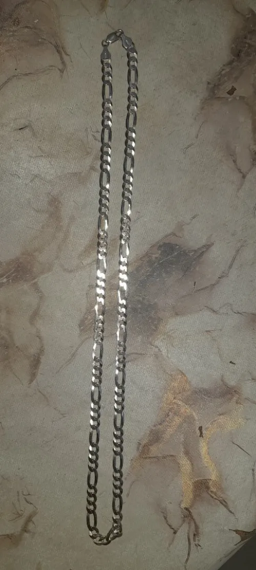 سنسلة فضة كارتي فيها 20 قرام اطالية الصنع chaîne en argent
