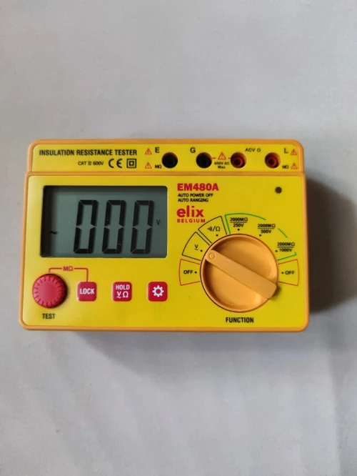 Mégohmmètre disjoncteur moteur