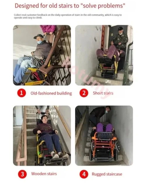 Fauteuil roulant monte escalier électrique