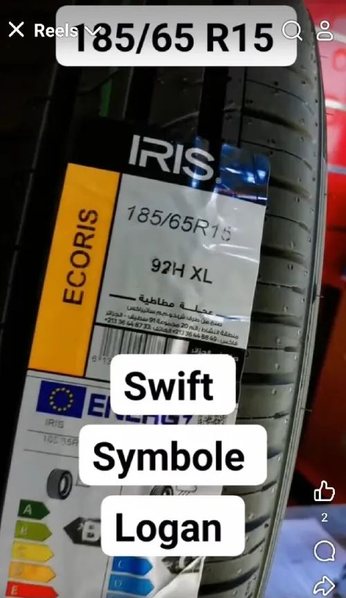 PNEU IRYS 185/65/15 JAMAIS UTILISER
