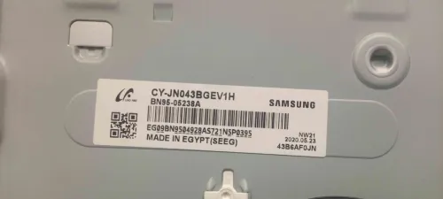 Vente carte mère plus alimentation samsung43p smart