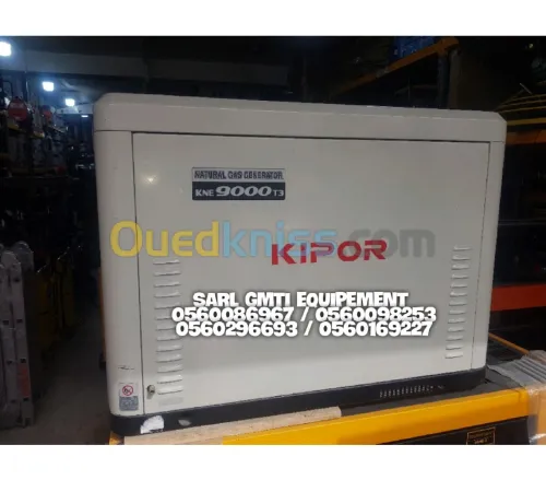 Groupe a gaz , groupe kipor 5 kva , groupe silencieux,  groupe electrogene 
