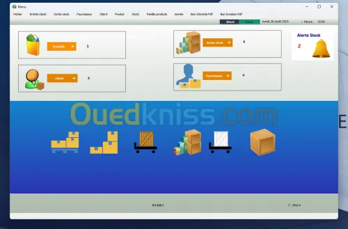 Vend logiciel de gestion des stock