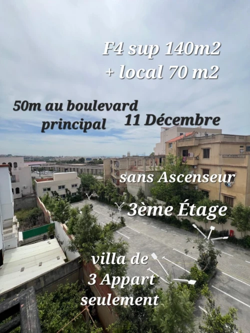 Vente Appartement F4 Alger Dely brahim