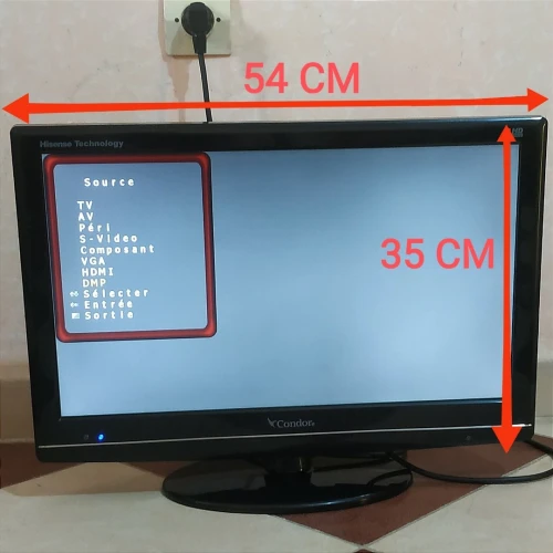 Télévision Condor Led 22 pouce avec télécommande 
