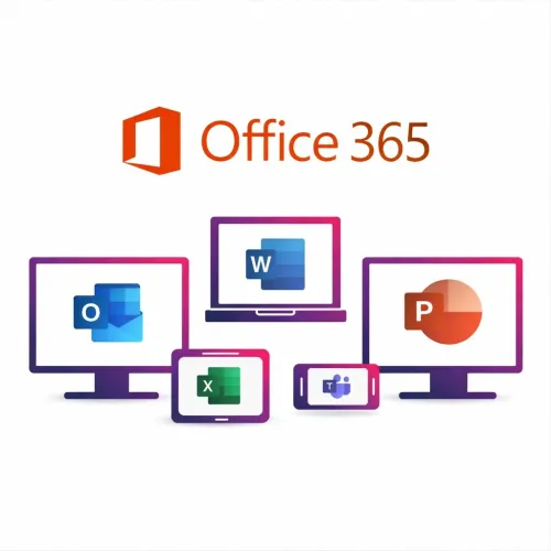 Microsoft Office 365 - 12 Mois / Email Personnel / 5 Postes / OneDrive 1 To