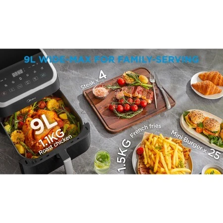 air frayer midea 11 Litres double Baguet