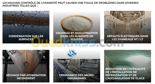 Controle de l humidité laiterie fromagerie جهاز التحكم في الرطوبة مرطب  مطهر منتجات الألبان