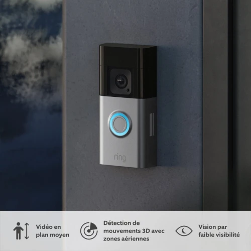 Ring Sonnette Vidéo Sans Fil (Video Doorbell 2 Gén / Pro)