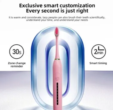 Brosse à Dents Électrique 4 Têtes Incluses Rechargeable et Étanche IPX7  فرشاة أسنان كهربائية بأربعة رؤوس