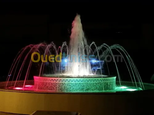   jet d'eau et fontaine
