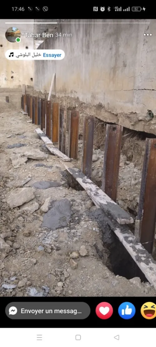 Travaux de Battage Rideaux de Palplanches