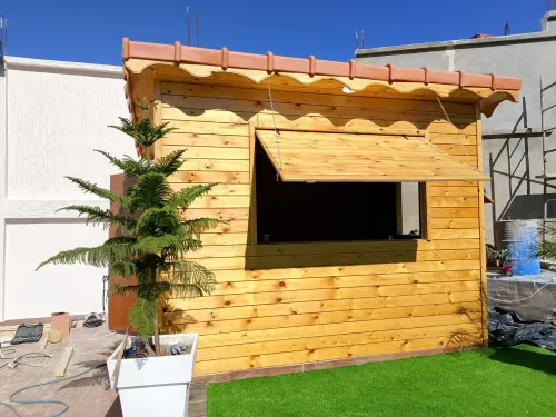 Construction des. Chalet bungalow en bois 