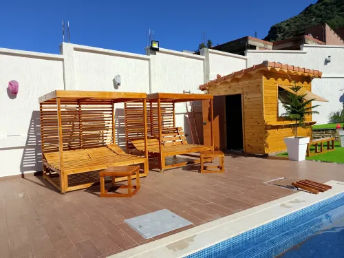 Construction des. Chalet bungalow en bois 