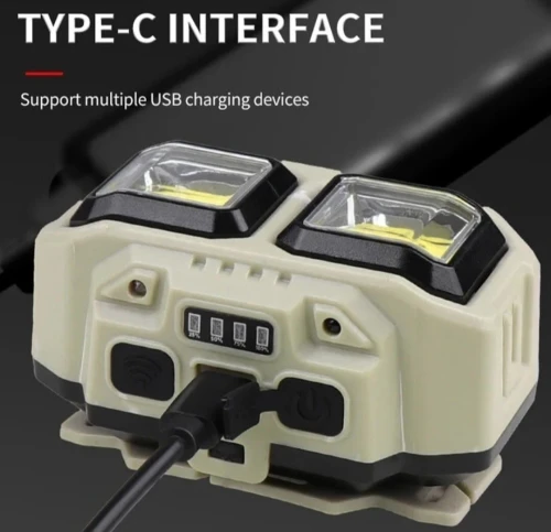 Lampe torche led frontale + cadeau 