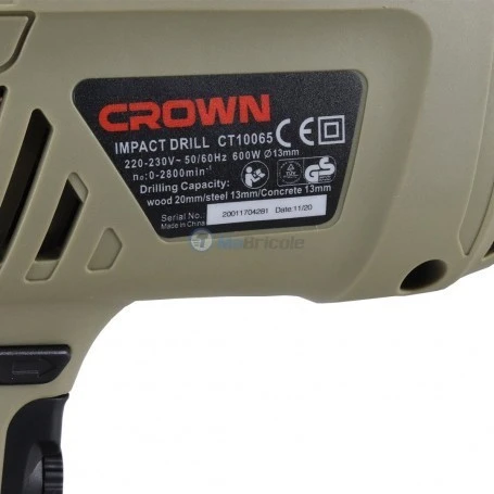 Perceuse crown 600w