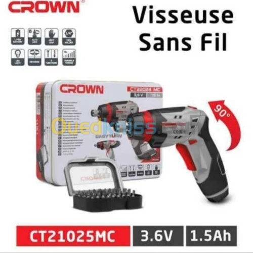 Visseuse Crown 3.6v