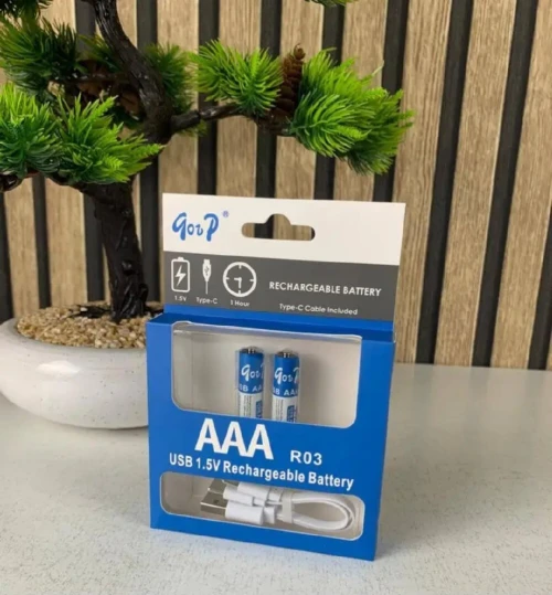 Les piles rechargeables USB type C AAA #R3