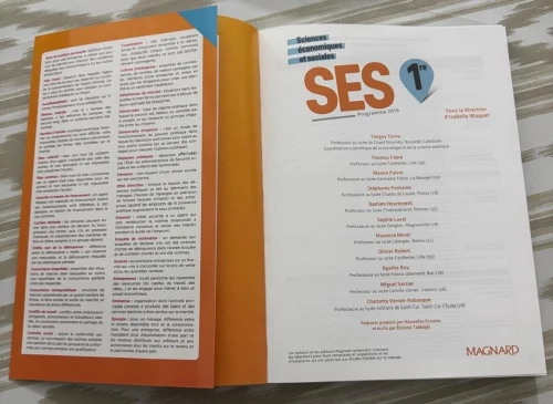 Livres SES 1ère / première