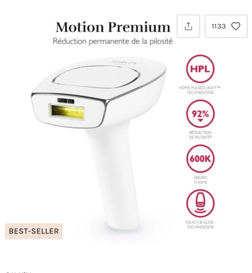 Silkn Motion Premium laser lumiere pulse
