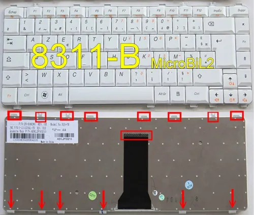 Clavier d'ordinateur Portable LAPTOP