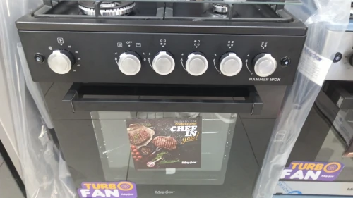promo cuisinière maxtor Noir 4 feux ventilé Hammer wok tabouna fonte 