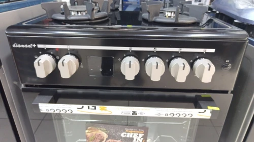 CUISINIERE MAXTOR DIAMANT+ 4 feux plaque de cuisson AVEC AFFICHEUR Ventilé-fonte-catalyseur 