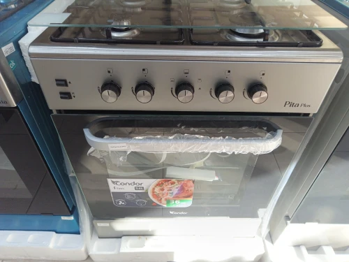PROMO CUISINIÈRE CONDOR 4 FEUX INOX PITA PLUS VENTILÉ