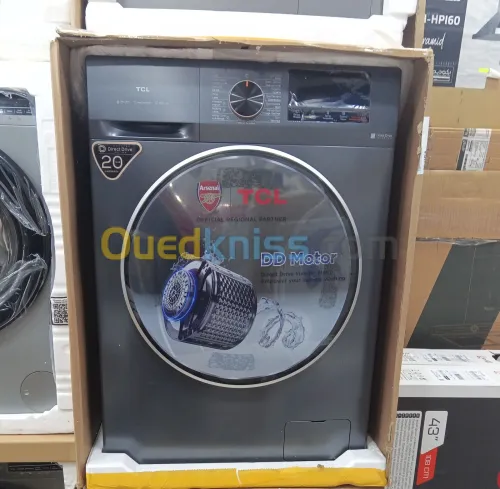 Promo Machine a laver TCL 10.5kg 20 ans de Garantie inverter direct drive vapeur 