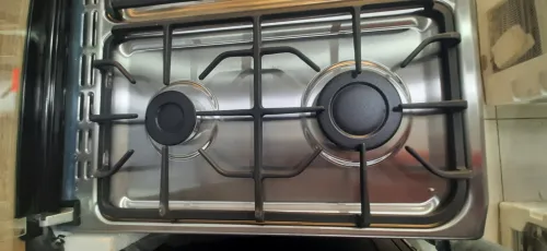 PROMOTION CUISINIERE BLEU MONDE INOX GAZ/GAZ VENTILE 
