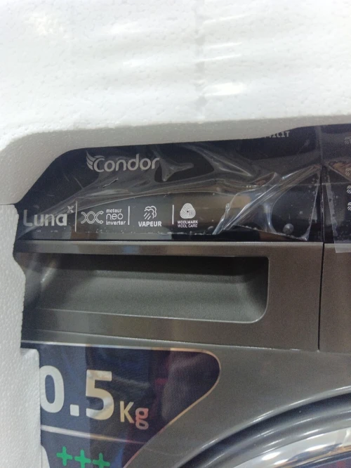 PROMO MACHINE À LAVER CONDOR LUNA GRIS 10.5 KG NEO INVERTER A+++ 10 ANS VAPEUR  DE GARANTIE