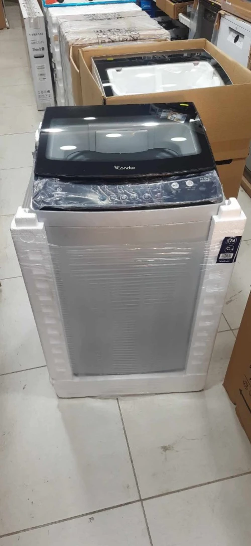 PROMOTION LAVE LINGE CONDOR TOP 10.5KG GRIS ET BLANCHE