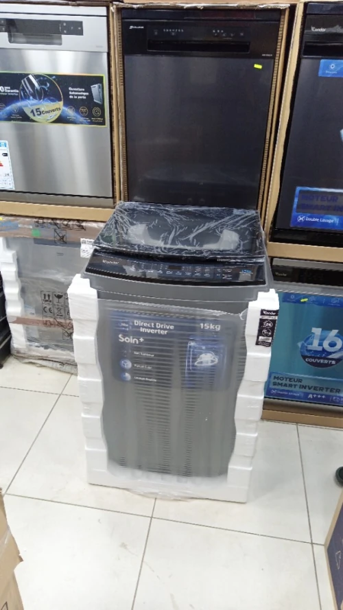 Super Promo Machine a laver condor 15 kg direct drive inverter Gris 10 de Garantie 