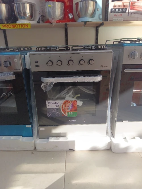 PROMO CUISINIÈRE CONDOR 4 FEUX INOX PITA PLUS VENTILÉ