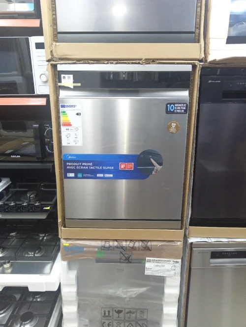 PROMO LAVE VAISSELLE MIDEA INOX-SILVER 15 COUVERT 9 PROGRAMME SMART INVERTER 10 ANS DE GARANTIE 