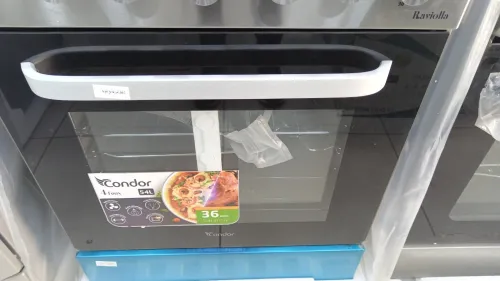 Promo cuisinière condor 4 feux 54L inox semi-fonte raviola ventilé