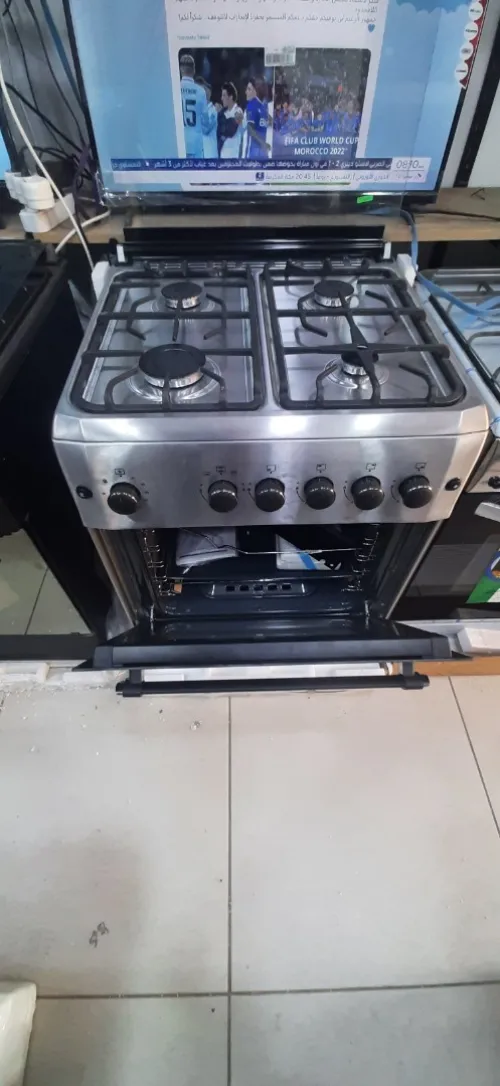 PROMOTION CUISINIERE BLEU MONDE INOX GAZ/GAZ VENTILE 