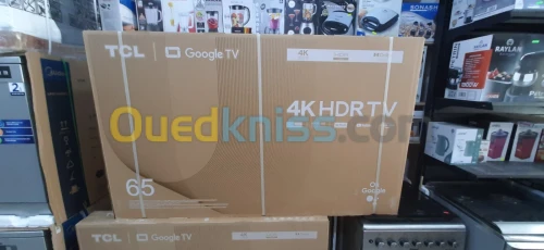 BOOM Promotion tv TCL 65 POUCE smart Google tv 4K UHD HDR10 ACCELARATOR 120HZ