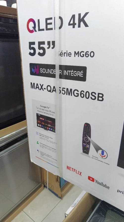 Superpromo tv Maxwell 55 Qled 120Hz Home cinéma Google TV Android 14 2025 